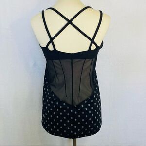 LULULEMON EXQUISITE TANK GHOST DOT BLACK SLATE